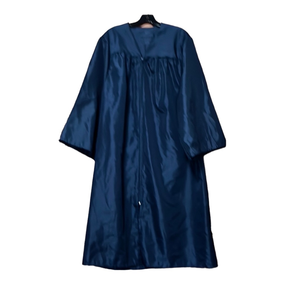 Graduation gown Jostens academic collection 5'4" - 5'6" blue very good condition